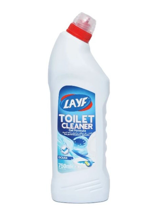 LAYF Toilet Cleaner Gel Formula Ocean 750 ML - Image 1